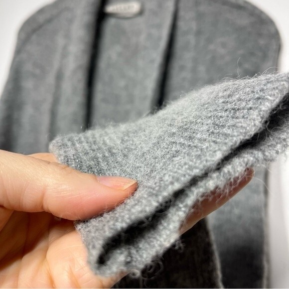 Velvet by Graham and Spencer Alpaca and Wool Blend Open Heather Gray Cardigan S - Picture 8 of 11